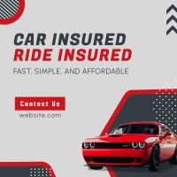 Insured Ride Instagram Post Design