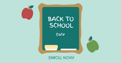 Back to School Announcement Facebook ad Image Preview