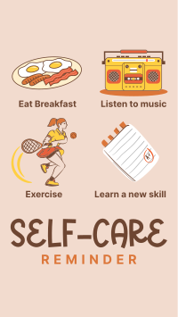 Self-Care Tips Instagram Story Design