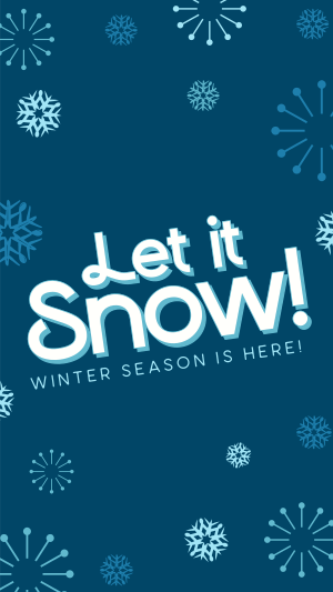 Let It Snow Winter Greeting Facebook story Image Preview