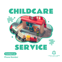 Childcare Daycare Service Instagram Post Design