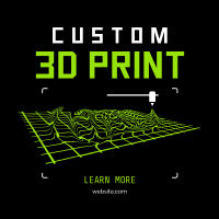 Custom 3D Print Instagram post Image Preview