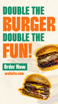 Burger Day Promo TikTok Video Design