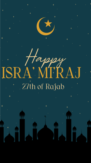 Isra' Mi'raj Spiritual Night Instagram story Image Preview