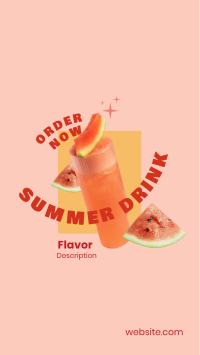 Summer Drink Flavor  Instagram story Image Preview