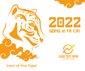 New Year Tiger Illustration Facebook post