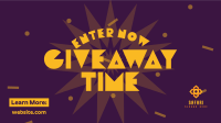 Confetti Enter Giveaway Facebook Event Cover Design