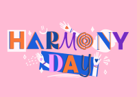 Fun Quirky Harmony Day Postcard Image Preview
