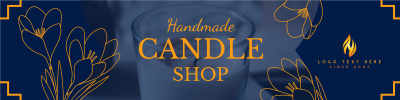 Handmade Candle Shop Etsy Banner Image Preview