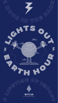 Earth Hour Lights Out Instagram story Image Preview