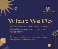 Quirky What We Do Facebook Post Design