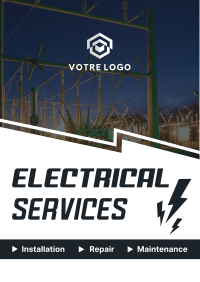 Professional Electrician Flyer Design