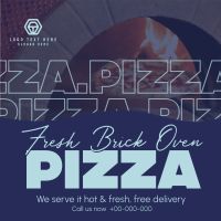 Hot and Fresh Pizza Instagram Post Design