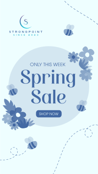 Spring Bee Sale Instagram Story Design
