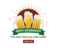 Cheers Beer Oktoberfest Facebook post Image Preview