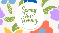 Spring Has Sprung Facebook Event Cover Design