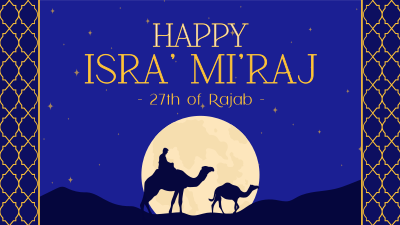 Celebrating Isra' Mi'raj Journey Facebook event cover Image Preview