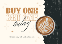 Coffee Shop Deals Postcard Image Preview