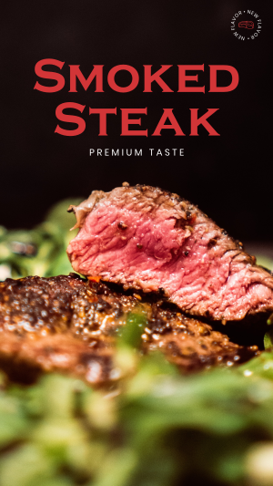 Smoked Steak Instagram story