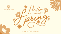 Hello Spring Greeting Animation Design