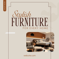 Stylish Furniture Store Instagram Post Design