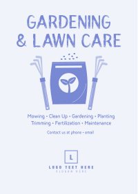 Seeding Lawn Care Flyer Design