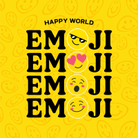 Reaction Emoji Instagram Post Design