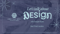 Minimalist Design Seminar Facebook event cover Image Preview
