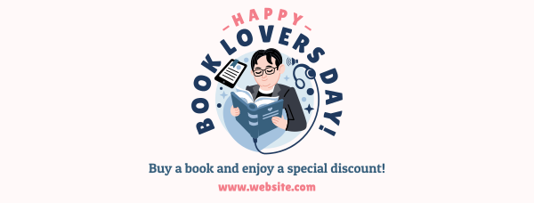 Book Lovers Day Sale Facebook Cover Design Image Preview