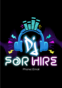 DJ for Hire Poster Image Preview