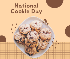 Cute Cookie Day Facebook post