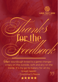 Bread and Pastry Feedback Flyer Image Preview