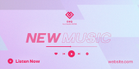 Bright New Music Announcement Twitter Post Image Preview