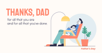 Daddy and Daughter Sleeping Facebook ad Image Preview