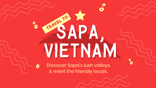 Travel to Vietnam Facebook Event Cover Design