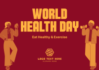 World Health Day Postcard Design