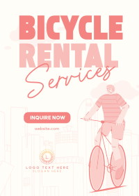 Modern Bicycle Rental Services Flyer Image Preview