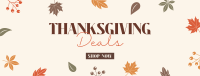 Thanksgiving Autumn Leaves Facebook cover Image Preview