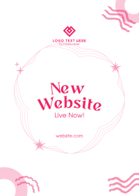 Abstract Website Launch Flyer Design