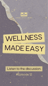 Easy Wellness Podcast YouTube Short Design