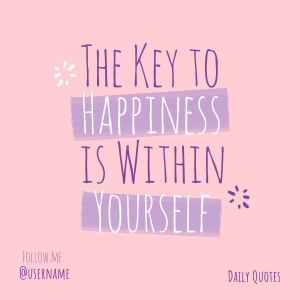 Key To Happiness Instagram post Image Preview