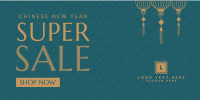 Lunar New Year Sale Twitter Post Design