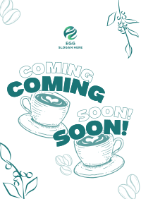 Cafe Coming Soon Poster Design