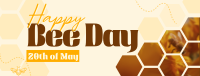 Happy Bee Day Facebook cover Image Preview
