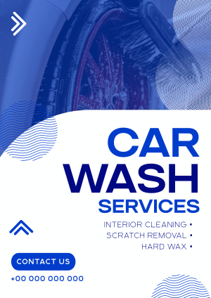 Minimal Car Wash Service Flyer Image Preview