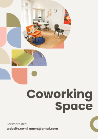 Coworking Space Shapes Flyer Design