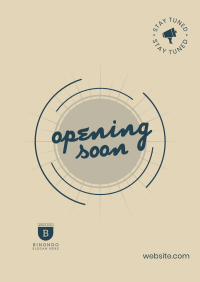 Simple Business Opening Soon Poster Design