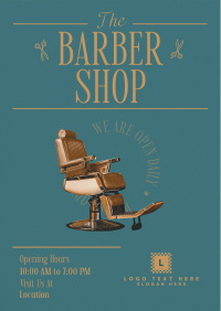 Editorial Barber Shop Flyer Design
