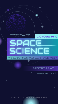 Space Week Webinar Instagram Reel Preview