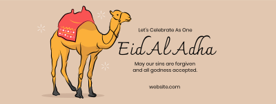 Eid Al Adha Camel Facebook cover Image Preview